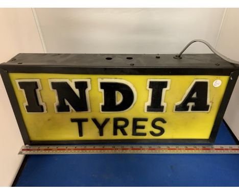 AN INDIA ILLUMINATED LIGHT BOX SIGN 