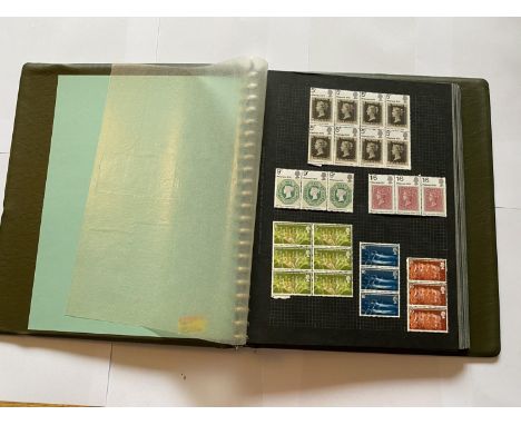 A TWO VOLUME COLLECTION OF GREAT BRITAIN , ALL QE11 . THE VOLUMES CONTAIN U/M BLOCKS , FDC?S PLUS DECIMAL ISSUES . 