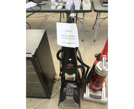 A BISSELL PROHEAT ELECTRIC CARPET AND UPHOLSTERY CLEANER IN WORKING ORDER 