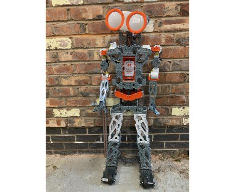 A LARGE BUILT MECCANNO MODEL ROBOT TO HOUSE AN I PHONE WITH APP AVAILABLE TO WORK THE MODEL 