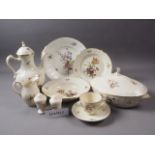 A Royal Copenhagen "Frijsenborg" pattern part combination service, comprising 12 x 10" dinner