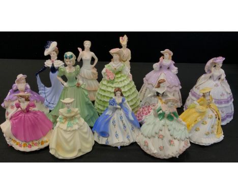 Royal Worcester &amp; Coalport figures, The Fashionable Victorians, limited editions, Lady Louise, Lady Victoria, Lady Alexan