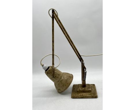 A mottled effect Herbert Terry Anglepoise lamp (missing one spring) 