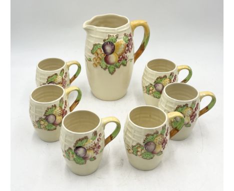 A six place A J Wilkinson Royal Staffordshire Pottery lemonade set