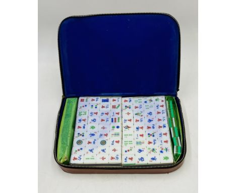 A Chinese Mahjong set in carry case