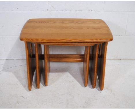An Ercol nest of three tables