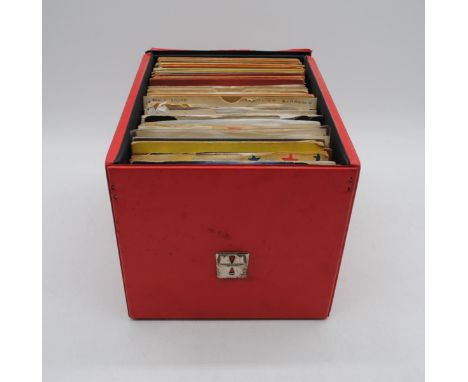 A collection of mostly funk and soul 7" vinyl records, including John Handy, The Invitations, Rodger Collins, Al Wilson, Jean