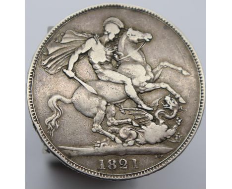 1821 - Silver Crown of George IV. P&amp;P Group 1 (£14+VAT for the first lot and £1+VAT for subsequent lots) 
