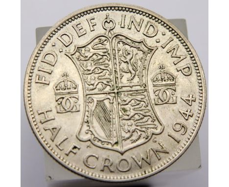 1944 - Silver Half Crown of George VI. P&amp;P Group 1 (£14+VAT for the first lot and £1+VAT for subsequent lots) 