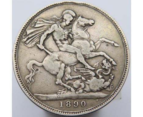1890 - Silver Crown of Queen Victoria. P&amp;P Group 1 (£14+VAT for the first lot and £1+VAT for subsequent lots) 