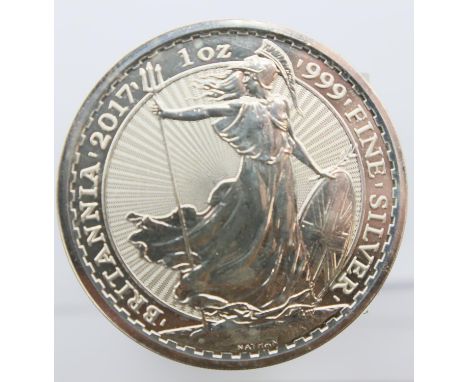 2017 Fine Silver 1 oz Bullion round. P&amp;P Group 1 (£14+VAT for the first lot and £1+VAT for subsequent lots) 