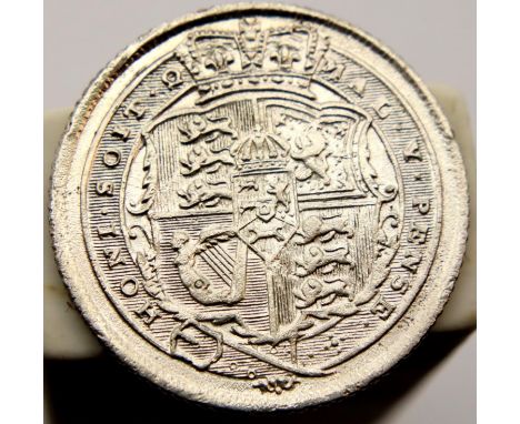 1817 - Silver Sixpence of George III. P&amp;P Group 1 (£14+VAT for the first lot and £1+VAT for subsequent lots) 