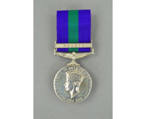 A GEORGE VI CAMPAIGN SERVICE MEDAL, bar Malaya, named to 22397910 L/Cpl H.C. Davies, Worcester Regiment