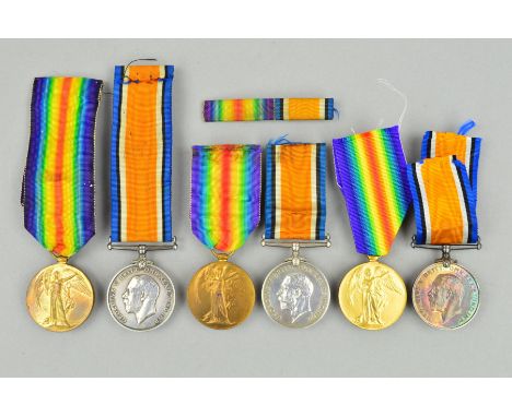 THREE WWI BRITISH WAR & VICTORY MEDALS, pairs named as follows, K33730 D.H. Murray, STO.1, Royal Navy, SE-21678 Pte W.C. Hale