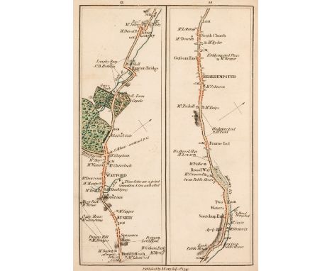 Cary (John). Cary's Survey of the High Roads from London to Hampton Court, Ware, Bagshot ... wherein every Gentleman's Seat, 