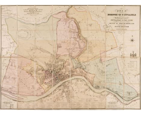 Oliver (Thomas). Plan of the Borough of Newcastle comprising the town and county of Newcastle upon Tyne and part of the Count
