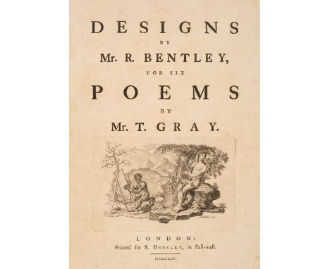 Gray (Thomas). Designs by Mr. R. Bentley for Six Poems by Mr. T. Gray, 1st edition, London: printed for R. Dodsley, 1753, hal