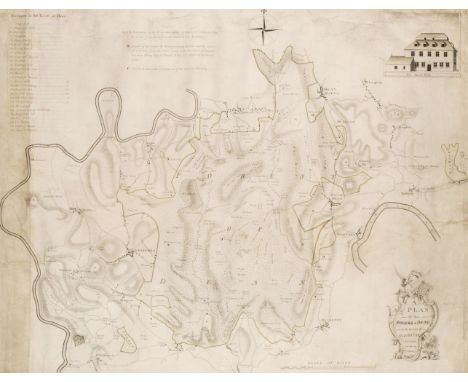 * Forest of Dean. Pinnel (T.), A Plan of the Forest of Dean in the County of Glocester, 1782, pen and ink manuscript map on v