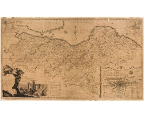 Scotland. Armstrong (Andrew &amp; Mostyn), Map of the Three Lothians..., 1773, large scale uncoloured engraved map on six con