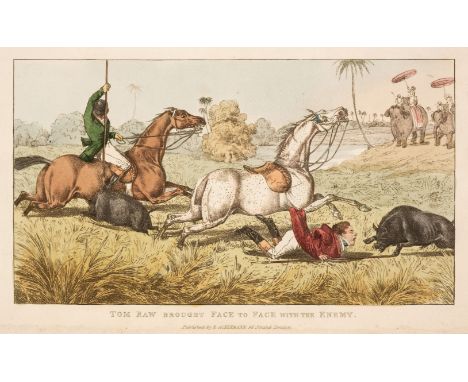 * [D'Oyly, Charles]. A collection of hand-coloured illustrations to Tom Raw, The Griffin: A Burlesque Poem in twelve cantos: 