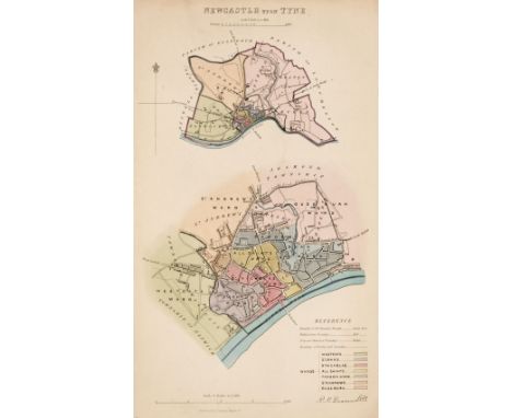 Dawson (R. K.). A collection of approximately 200 town and city plans, circa 1835, engraved town and city plans, all with con