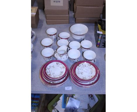 A vintage bone china tea service, postage unavailable 