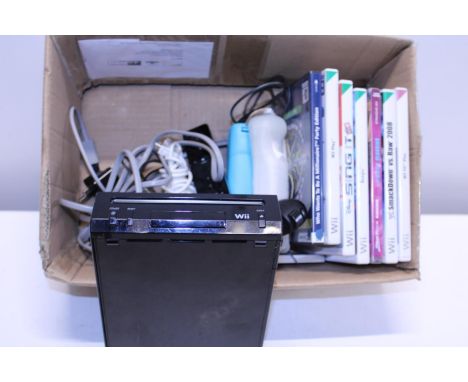 A wii console with controllers and selection of games&nbsp;