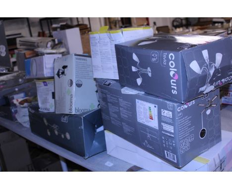 A job lot of catalogue return lighting (untested),  postage unavailable 
