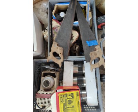 A selection of various vintage tools, airbrush etc 