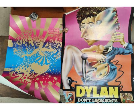 Bob Dylan:&nbsp; Don't Look Back poster; 5 other posters 