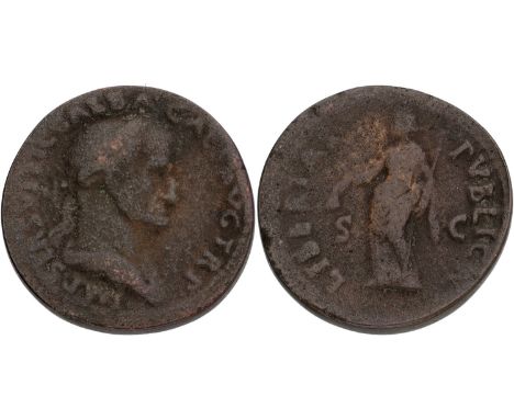Roman Empire. Galba. Sestertius. ND (68 - 69 AD). F. RIC 237, Kampmann 17.62. 23,2 g.