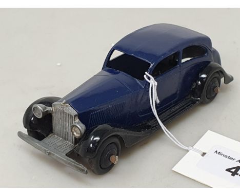 A Dinky Toys 30b violet blue Rolls Royce 