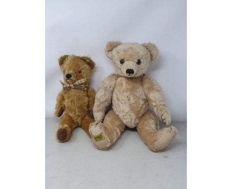 A Merrythought Teddy Bear and a vintage Teddy Bear 