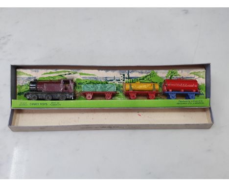 A rare pre-war Dinky Toys No.19 Mixed Goods Train in long box 