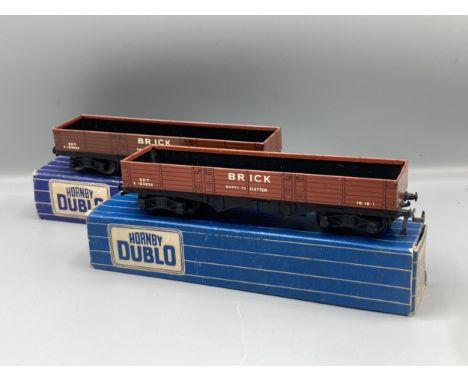 Hornby Dublo rare late production D1 High Capacity Wagon with plastic wheels, mint and unused, contained in rare lighter blue