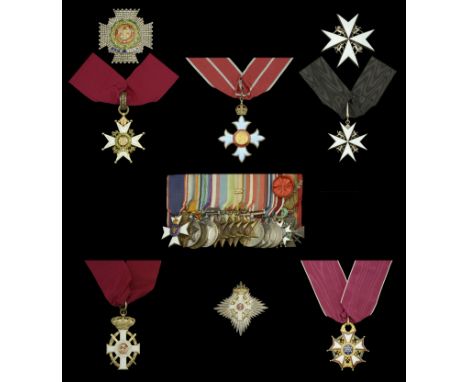 The important Second War K.C.B., C.B.E., Royal Visit M.V.O. group of twenty-one awarded to Admiral Sir William Tennant, Royal
