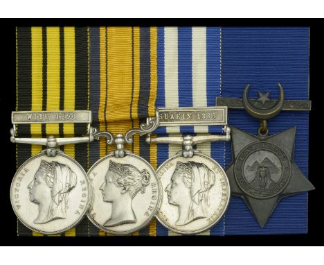 An outstanding Africa service campaign group of four awarded to Captain A. M. Gardiner, Royal Navy, mentioned in despatches i