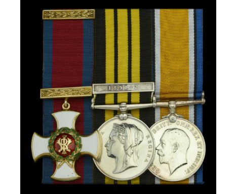 The ‘Gambia 1891-92’ D.S.O. group of three awarded to Captain Ian M. Fraser, Royal Navy, second-in-command of the Naval Briga