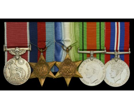 The exceptional Second War Arctic convoy ‘QP. 10’ B.E.M. group of five awarded to Galley Boy C. E. Slaughter, Merchant Navy, 