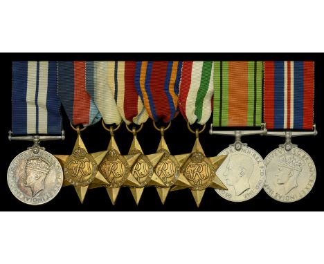 The Second War ‘Battle of Crete 1941’ D.S.M. group of eight awarded to Leading Seaman F. M. Waite, serving aboard H.M.S. Kell