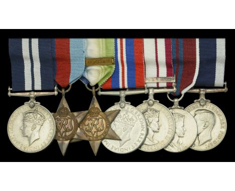 The Second War D.S.M. group of seven awarded to Acting Yeoman of Signals G. J. Davis, H.M.S. Vanoc, later Chief Airman Fleet 