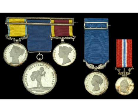 A most attractive campaign and life saving group of five awarded to Captain William Howorth, R.N., Inspecting Commander, H.M.