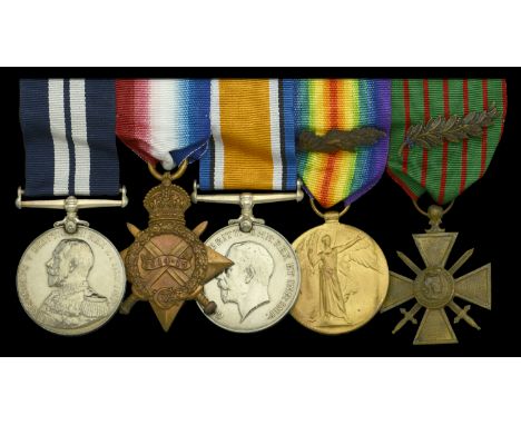 The superb ‘Dunraven’ Q-Ship D.S.M. group of five awarded to Wireman Stanley Woodison, Royal Navy, a Canadian who was three t