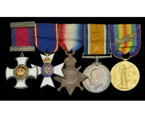 The exceptional Great War destroyer captain’s D.S.O., inter-War M.V.O. group of five awarded to Commander J. O. Barron, Royal