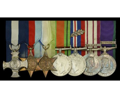 The Suez crisis Fleet Air Arm D.S.C. group of seven awarded to Captain R. L. Eveleigh, Royal Navy, who had earlier been menti
