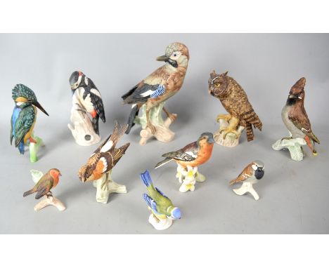 Ten Goebel birds.   