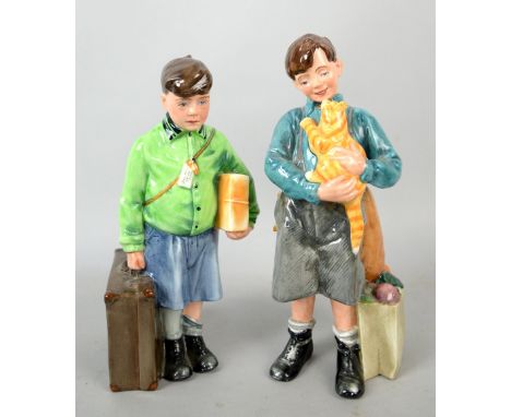 Two Royal Doulton figures entitled Welcome Home (HN3299) and The Boy Evacuee (HN3202). (2).   