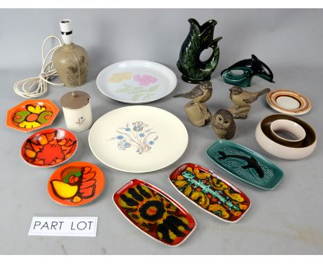 China and decorative items to include Poole Pottery, tea and coffee sets etc,.   