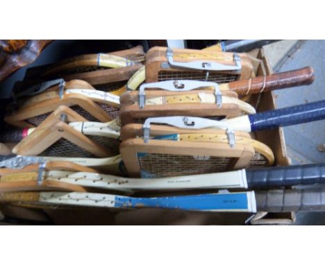 Eight Vintage Tennis racquets including Dunlop  Gold Wing  and Slazenger  Victory Being sold on behalf of Cystic Fibrosis and