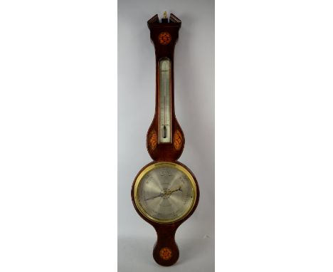 19th century banjo barometer, G Selva.   
